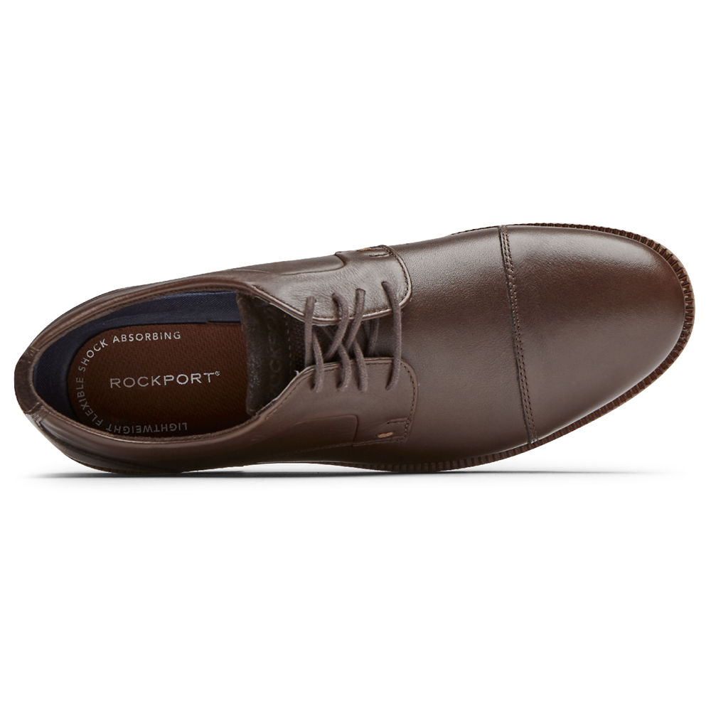 Rockport Oxfords Herre Mørke Brune - Sharp & Ready 2 Cap Toe - YVQK30475